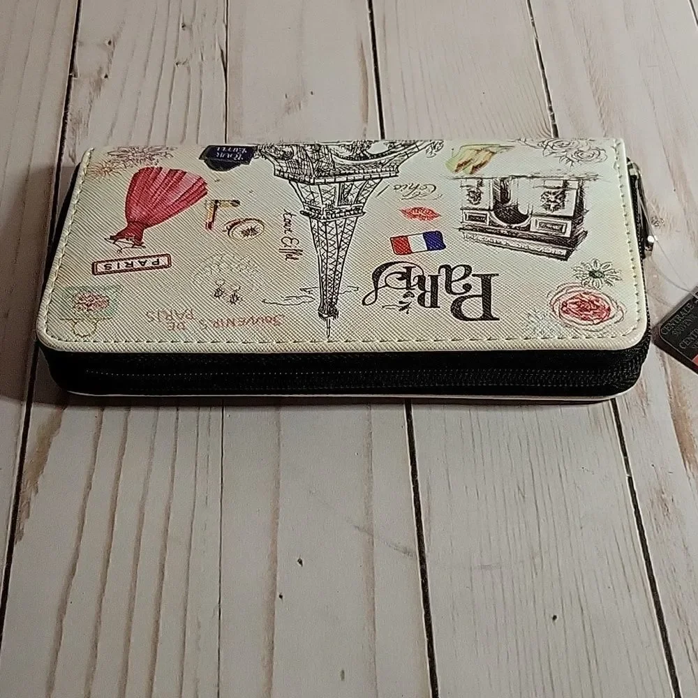 Sarl Aker Paris printed wallet NEW